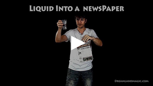 Liquid into a Newspaper Video Demo