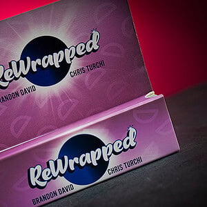 A colorful, branded box with 