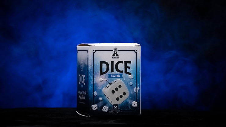 DICE BOMB magic trick kit with dice and instructions for illusion performances.