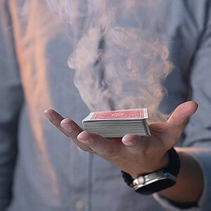 AMOR WATCH with smoke effects, showcasing modular magic system by Amor Magic, Laco, & Jason Tang.