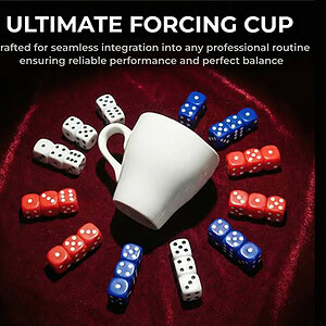Forcing Cup (Large) by Magic Express with dice for seamless routine integration.