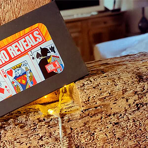 Vibrant Hero Reveals playing card design by Chris Webb at Dreamlandmagic event.