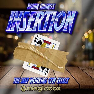 A colorful magic trick with playing cards taped together, demonstrating the Jeff Working Card Effect.