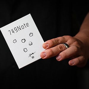 A colorful card with the text 