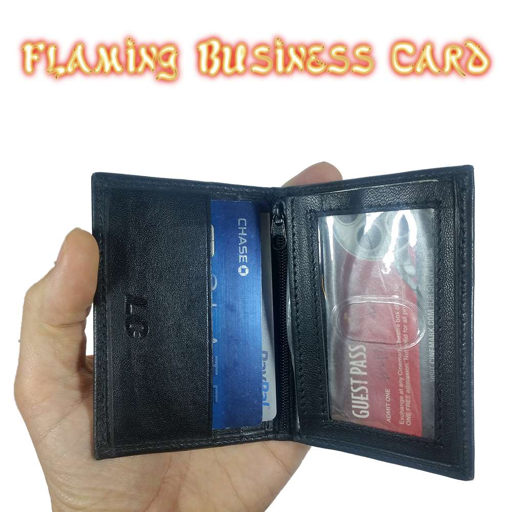 Flaming Business Card Wallet (Compare to Hot Leads)