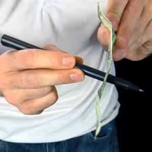 Pen Thru Dollar Bill