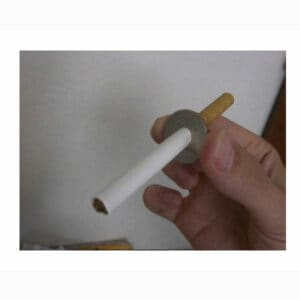 cigarette thru a quarter