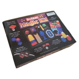 Children's magic illusion set with wands, balls, and tricks for kids, fun magical toys for entertainment.