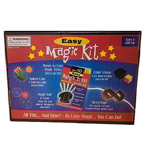 Easy magic tricks for kids and beginners, includes spiked coin and magic ball. Perfect for entertaining and learning magic fun.