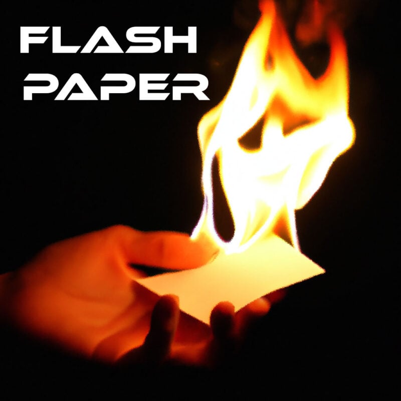 1/5pcs 20*25cm Fire Paper Flash Flame Paper Fire Paper Magic Props Effect Shock, Size: 1pc, White