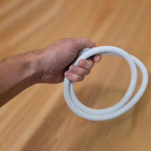 Stiff Rope Magic Effect. Holding in hand limp