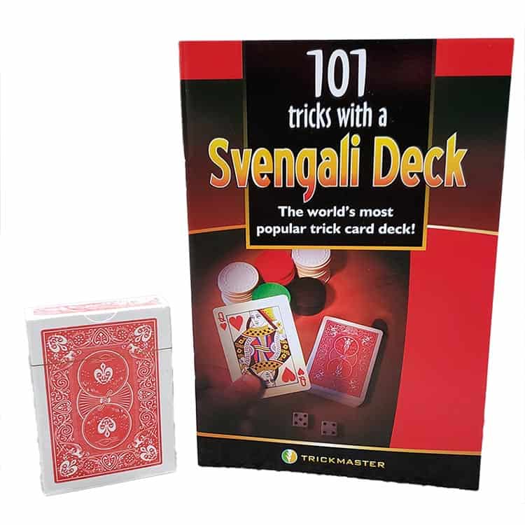 BOOK ONLY TRICKMASTER MAGIC CARD ILLUSION 101 TRICKS WITH A SVENGALI DECK BOOK 