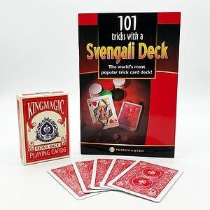 Svengali deck and 101 tricks booklet kit — deck box and instruction book
